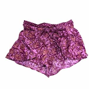 Pink and Purple Patterned Shorts